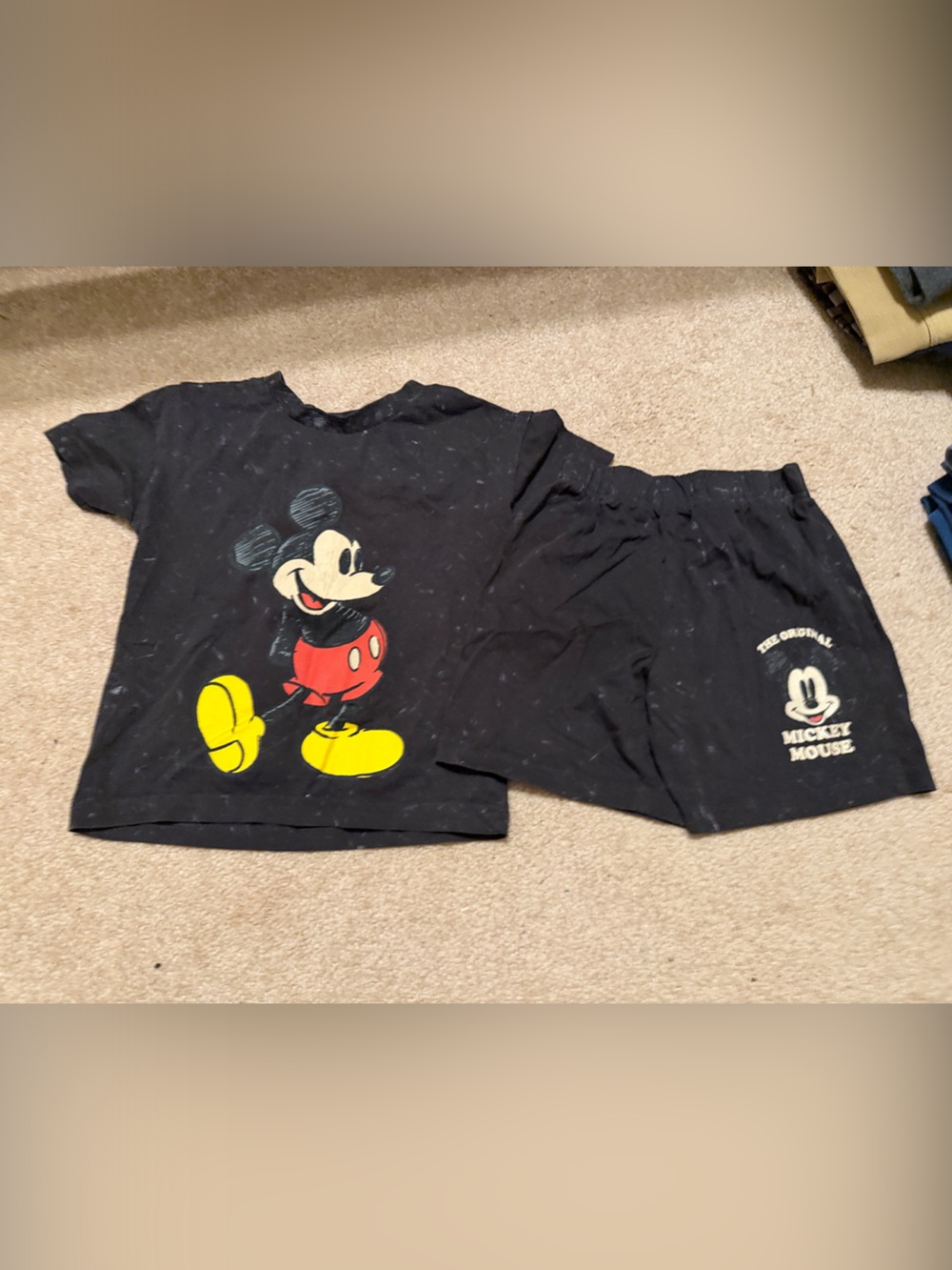 Disney Black Mickey Mouse Graphic Short Sleeve Tee